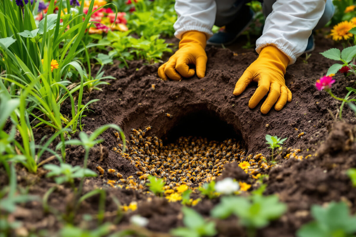 découvrez comment identifier un nid de guêpes de terre, les dangers qu'il représente pour votre jardin, et les méthodes efficaces pour vous en protéger en toute sécurité.
