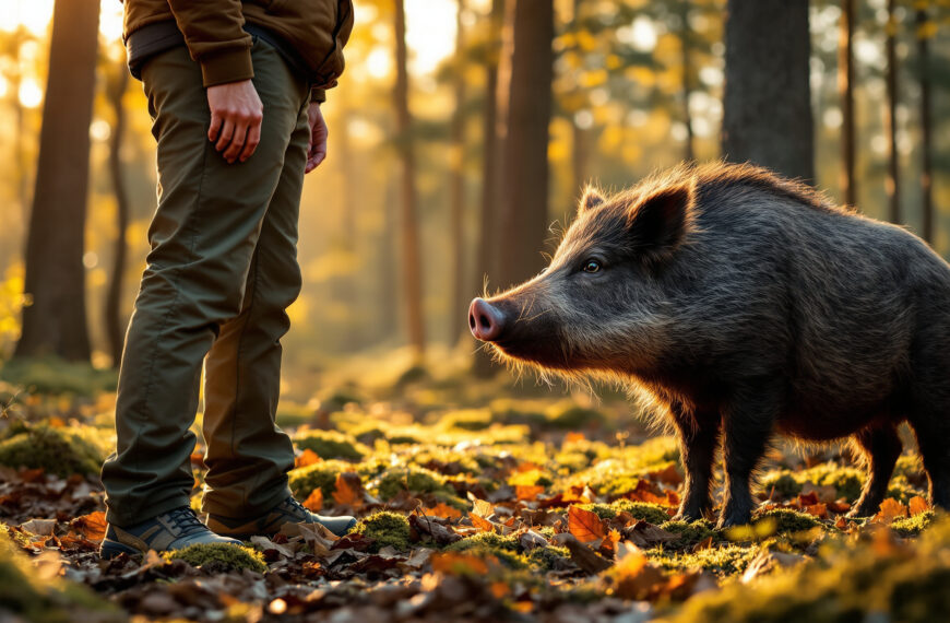 découvrez les bons réflexes à adopter lors d'une rencontre avec un sanglier ou une laie pour garantir votre sécurité et celle de l'animal.